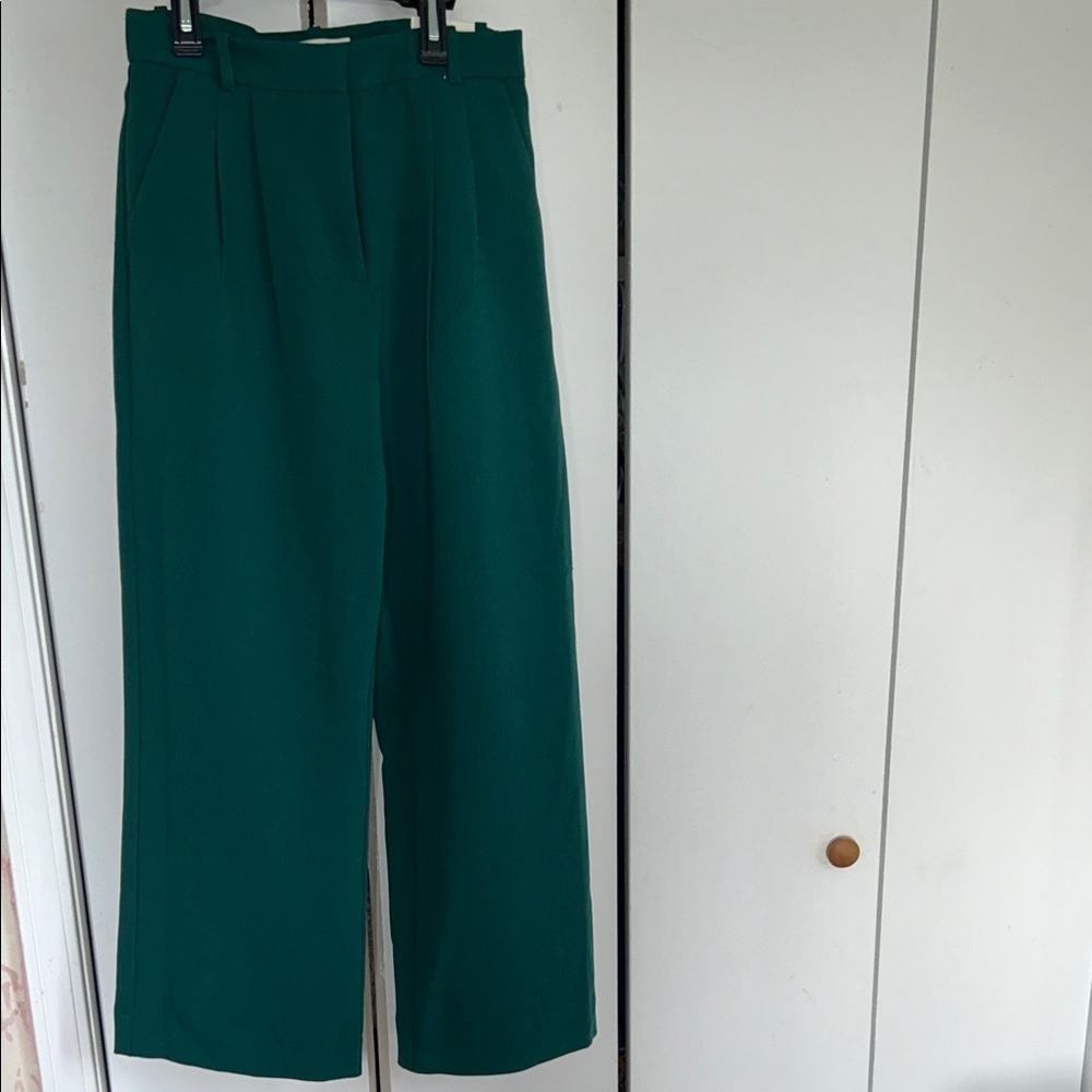 Abercrombie & Fitch Green Wide Leg Pants